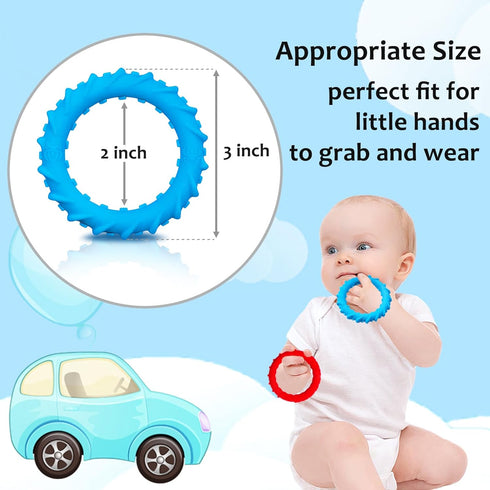 4 Pack, Flyaway Fidget Bracelet for Kids Chew Bracelet for Sensory Kids Toddler with Autism ADHD Anxiety Texture