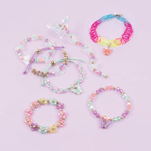 Make It Real: Butterfly Jewelry Set - Create 7 Pieces of Jewelry, 281 Pieces, DIY All-in-One Kit for Kids Ages 8+