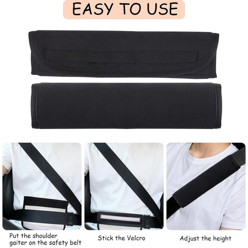 2 Pack Guirnd Car Seat Strap Pads, Universal Soft Car Seat Strap Covers for Baby Toddler Kids, Car Seat Shoulder Strap