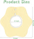 6Pcs 360 0 12 Zainpe Rotate Baby Bibs Waterproof Snap Cotton Baby Bib Absorbent Feeding Burp Cloth for Infant to Months