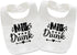 Baby Twins Bibs Milk Newborn Baby Bibs Cute Unisex Bibs Set Toddler