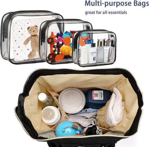 Backpack Timberer Diaper Bag with Organizing Pouches, Nappy Bags Handbag Multifunction Diaper Bag for Baby Care Travel