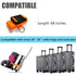 Car Seat Belt Strap to Suitcase, Convert Kid Car Seat to Airport Stroller Carrier, Safe Travel Solution, Orange