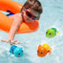 Cute Swimming Turtle Bath Toys for Toddlers 1-3, 3 Pack Water Pool Floating Wind Up Toys for 1 Year Old Gifts