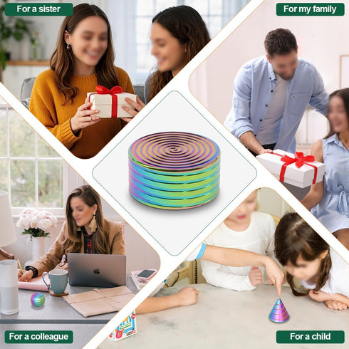 KALMORA Kinetic Spinning Desk Toys, Fidgets for Anxiety and Stress for Adult Teen Cool-Stuff, Party Gifts for Christmas