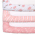 Set 3 The Peanutshell Baby Girl Changing Pad Covers of - Ultra Soft Baby Cover - Fits Standard Changing Table Pads
