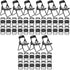 Gadpiparty 36 Pieces Mini Foldable Chairs, 1/6 Scale Plastic Dollhouse Furniture for Doll Decoration