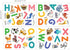 DECOWALL DS-8014 Colourful Animal Alphabet ABC Kids Wall Stickers - Peel and Stick Removable Decals for Nursery