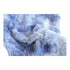 Handmade Plush Mini Blanket Pacifier Holder - True Blue Marble & Satin