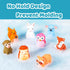 XY-WQ Bath Toys No Hole - For Infants 6-12 & Toddlers 1-3, 8 Pcs Animal Bathtub Toys with Mesh Bag