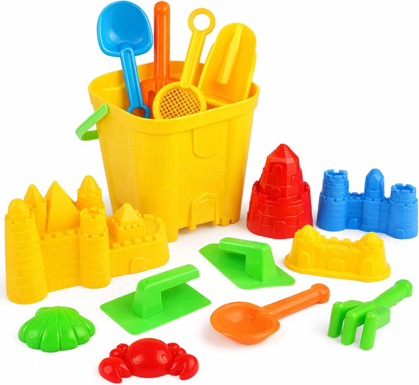 Liberty Imports 15-Piece Sand Castle Building Kit - Ultimate Beach Toy Set