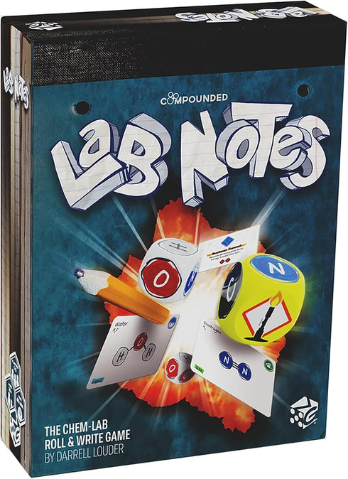 Lab Notes Strategy Board Game by Greater Than Games - Science Roll and Write for 2-5 Players, Ages 14+