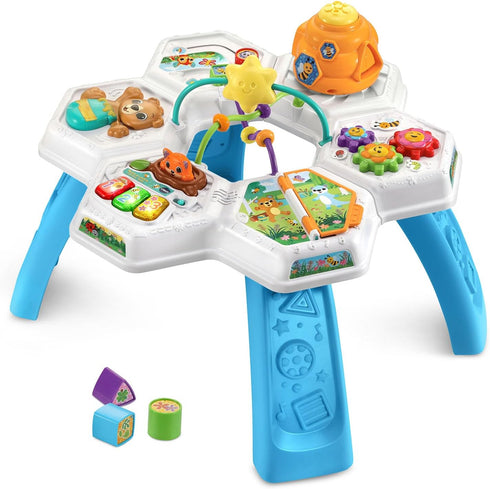 Interactive VTech Buzz and Learn Activity Table - Blue with Seven Play Zones