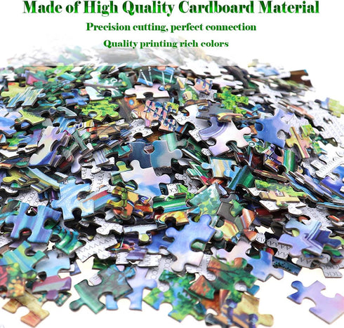 Jigsaw Puzzles 1000 Pieces for Adults - Amsterdam Canal Educational Game Toys, Family Decoration Puzzle