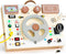 Joyreal Toddler Busy Board with LED Lights, Steering Wheel, Sounds, Montessori Toys