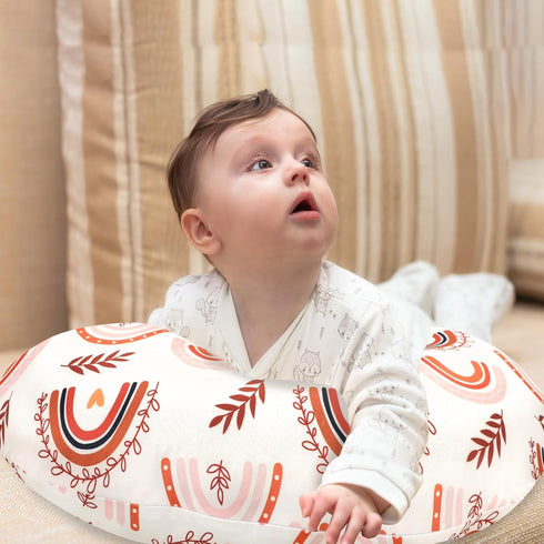 Ultra Soft Rainbow Car Seat Cover and Nursing Pillow Cover