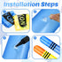 Lunmon 2 43.31 Inch Set Pieces Jumbo Inflatable Crayons Balloons Neon Large Blow up Crayons Decor Giant Crayon Prop