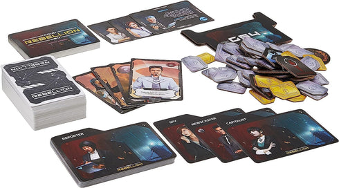 G54 25 Coup: Rebellion by Indie Boards and Cards | Standalone Bluffing & Deduction Game with Variable Characters