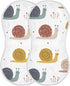 Mazeann Forest Cute Snail Burp Cloths Baby Boys Girls Absorbent Soft Cotton Burping