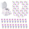 PAPERKIDDO 20 Pack Disposable Toilet Seat Covers Pink Unicorn Design Waterproof Potty Training