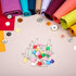 Jinshining 20 2 Inch Pcs Baby Infant Child Cloth Nappy Diaper Pins Safety Locking Holder Colorful Safety Pins Heavy