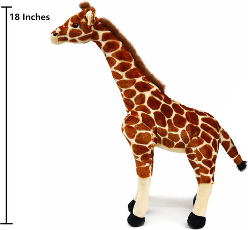 18 Inches) Ice King Bear Wild Animal Stuffed Animals Zoo Family Plush Toy (Giraffe