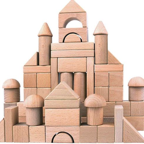 Migargle Wooden Building Blocks Set for Kids - Stacker Stacking Game Construction