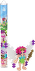 Plus Plus 3D Figure Building Block Set - Fun Stem Toys for Kids, 70 Interlocking Pieces - Fairy Mini Maker Tube