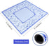 (31.5 31.5) TIASUSAN Large Blue Mahjong Mat x with Black Carrying Bag, Anti-Slip, Noise-Reducing Table Cover