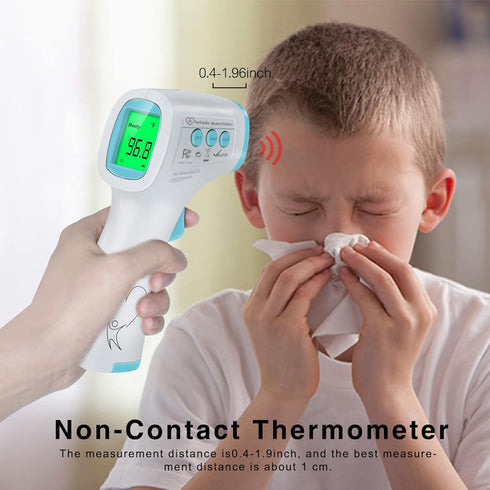 Digital Thermometer for Adults and Kids, No Touch Forehead Thermometer for Baby, 2 in 1 Infrared Thermometer