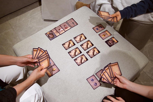 A&B GAMES Portable Medieval Strategy Card Game: Team vs. Team Fun for 5-10 Adult Players