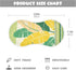 decor gift Summer 4 Pack 22x11in Cotton Burp Cloths Baby Soft and Absorbent? Lemon Yellow Green Leaves Baby Rags