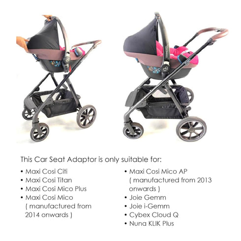 Beberoad RX Luxury Baby Stroller Adapters - Convenient Car Seat Connectors