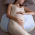 NOENNULL 100% U Shaped Pregnancy Pillow for Side Sleepers - Full Body Maternity Pillow with Back Support - Cotton Soft
