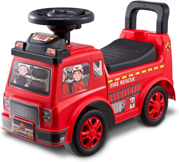 VEVOR Ride On Push Car for Toddlers, Ages 19+ Months, Kids Ride On Toy with Music Steering, Horn & Storage, Red
