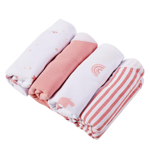 0-3 4-Pack, Mama Cheetah Baby Swaddle Sack, Organic Cotton Swaddle Blanket, Adjustable Swaddle Sleep Sacks, Easy