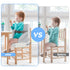 Toddler Booster Seat for Kitchen Chair Dining Table, PU Waterproof Strong Support Portable Booster Chair for Toddlers