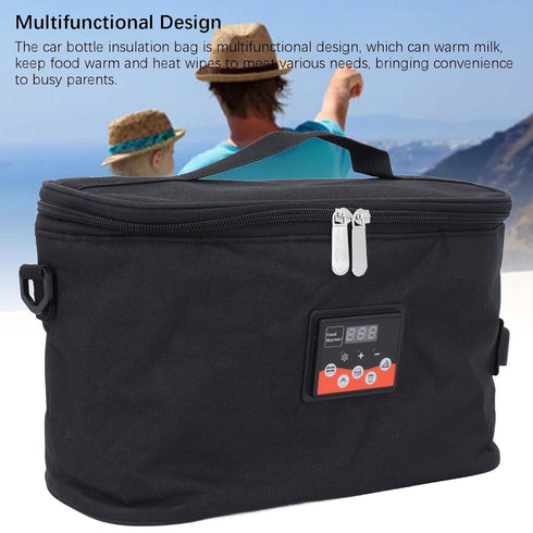 Bottle Warmer, Electric Milk Warmer Bag Temperature Adjustable Quick Heating, Breastmilk Heater for Car Traveling