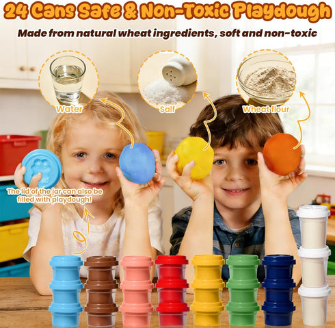 Merimon Sets, Set, Set, 3+ (5 1-73 Dinosaur Color Dough Includes Dino Dentist Play Tyrannosaurus Rex Jungle Dinosaur