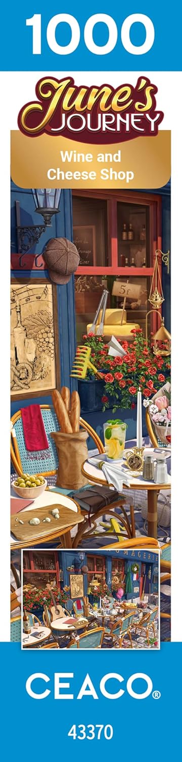Ceaco June's Journey Wine & Cheese Shop 1000 Piece Jigsaw Puzzle