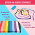 1200 Piece Dominoes Set for Kids - Colorful Wood Domino Tiles for Building, Stacking, Racing & Educational Play