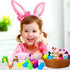 ThinkMax 16 pcs Easter Eggs Filled with Mini Plush Animals Toy for Easter Basket Stuffers/Fillers, Easter Eggs Hunt