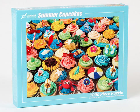 Vermont Christmas Company Summer Cupcakes Jigsaw Puzzle 1000 Piece