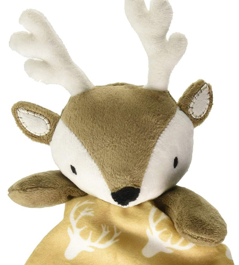 Levtex Home Baby Deer Security Blanket, Soft and Cuddly Lovey, Plush, Tan, Taupe, Brown - Nursery Gift