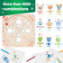 ArtTwist Drawing Stencils Kit for Kids – Rotating Wooden Spin Art with 6 Colored Pencils and 5 White Papers