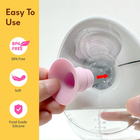 Yeabetter 20PCS 13/14/15/16/17/18/19/20/21/22mm 24mm 3 1 Flange Sizing Kit with Flange Inserts for Breast Pump