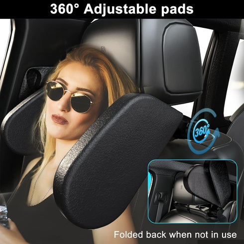 Car Headrest Pillow, Roadpal Adjustable Sleeping Headrest for Car Seat, Head Neck Support Rest Pillows for Kids Adults