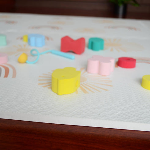 Simple Kid Co. 4x6 Play Mat for Baby, Toddler and Infants, Six Interlocking Tiles Made with Soft Non-Toxic EVA Foam