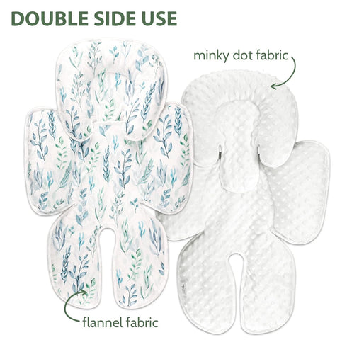2-in-1 DILIMI Infant Car Seat Insert, Carseat Head Support for Newborn, Soft Baby Head Support for Car Seat, Stroller
