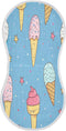 YETTASBIN Ice Cream Cone Muslin Baby Burp Cloth, Super Soft Absorbent Cotton Burp